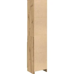 vidaXL Aparador Artisan Roble 37,5x35x180 cm Madera de ingeniería Roble artisan Outlet