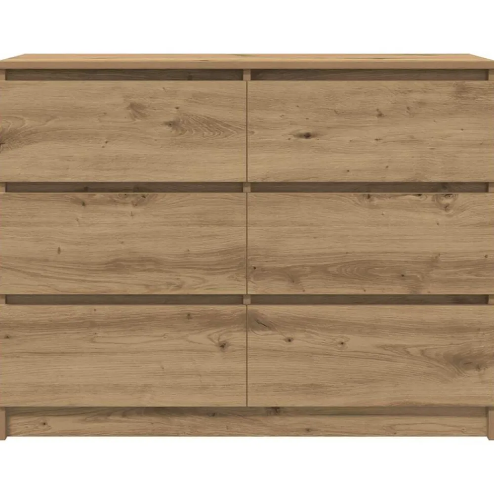 vidaXL Armarios Y Almacenamiento-Aparador Artisan Roble 100x35x76 cm Madera de ingeniería