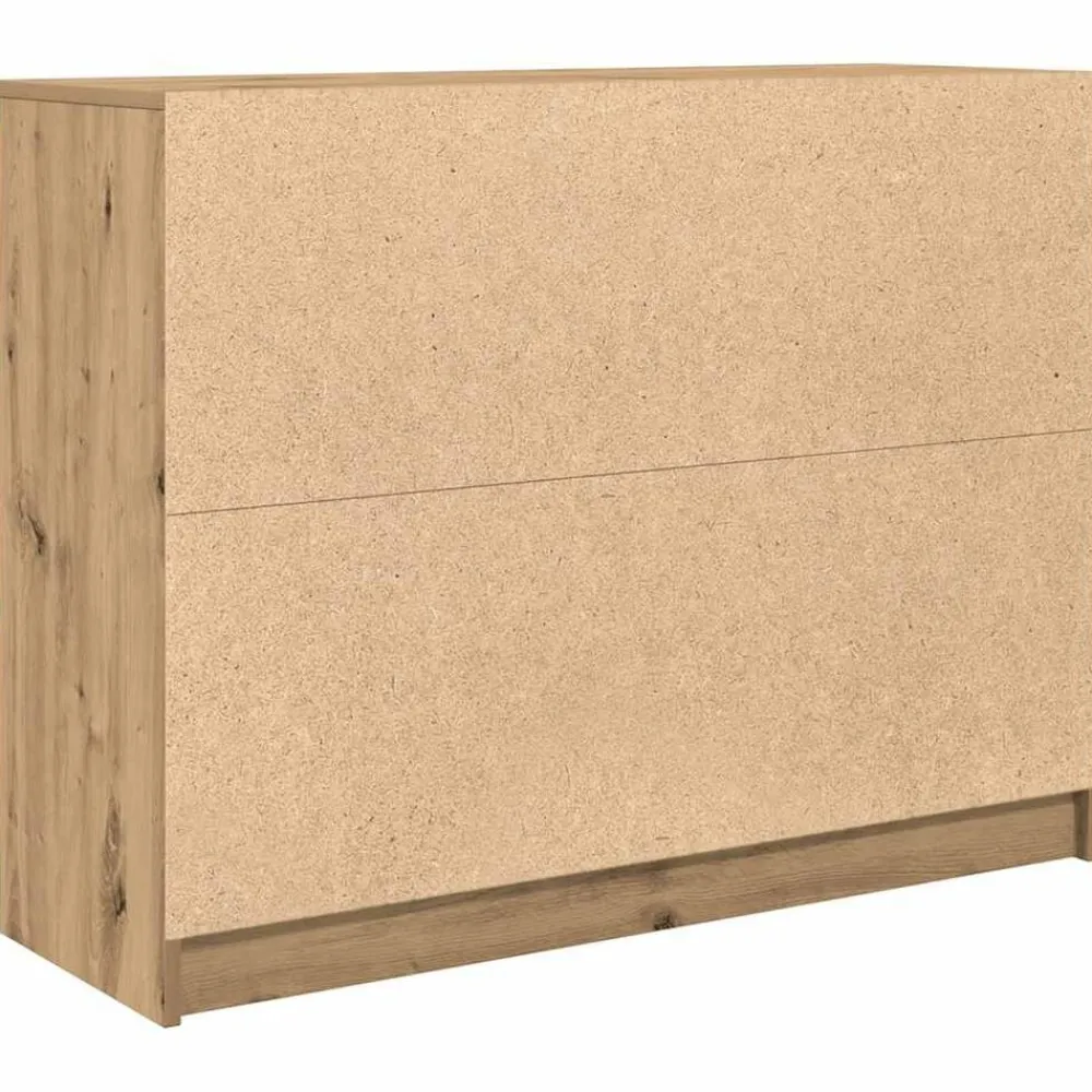 vidaXL Armarios Y Almacenamiento-Aparador Artisan Roble 100x35x76 cm Madera de ingeniería