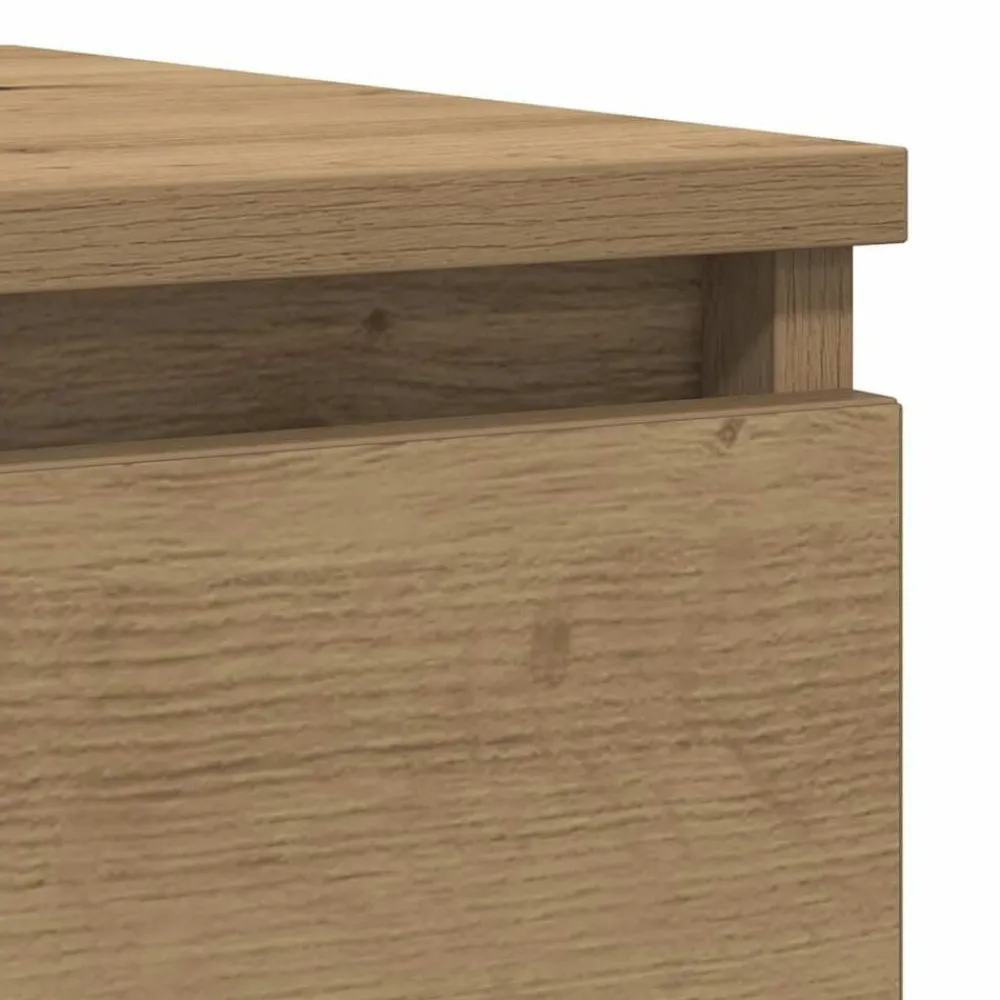 vidaXL Armarios Y Almacenamiento-Aparador Artisan Roble 100x35x76 cm Madera de ingeniería