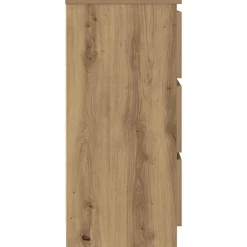 vidaXL Armarios Y Almacenamiento-Aparador Artisan Roble 60x35x76 cm Madera de ingeniería