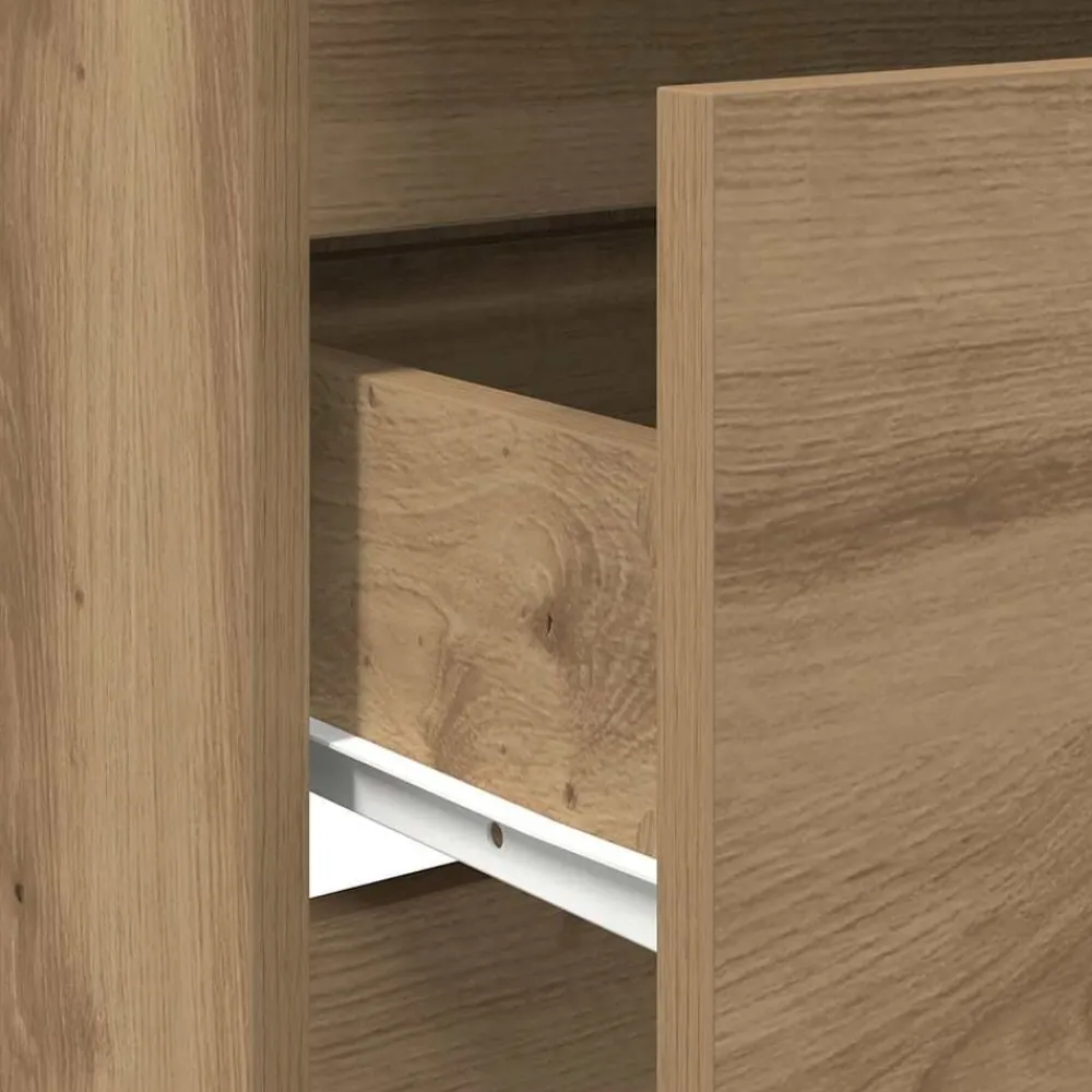 vidaXL Armarios Y Almacenamiento-Aparador Artisan Roble 60x35x76 cm Madera de ingeniería