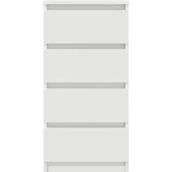 vidaXL Aparador 37,5x35x76 cm madera de ingeniería Blanco New
