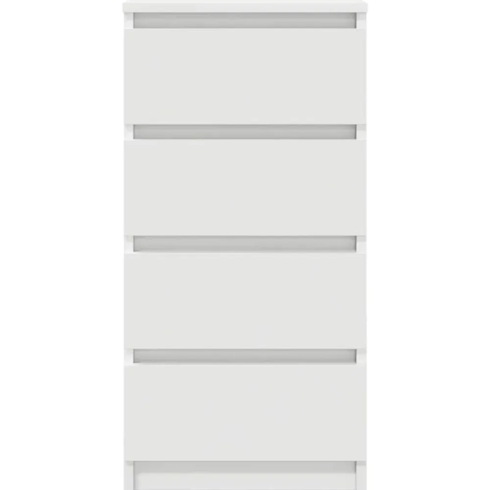 vidaXL Aparador 37,5x35x76 cm madera de ingeniería Blanco New