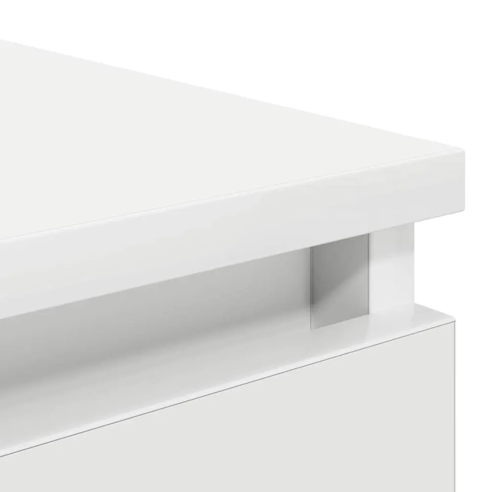 vidaXL Aparador 37,5x35x76 cm madera de ingeniería Blanco New
