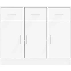 vidaXL Aparador 91x28x75 cm madera de ingeniería Blanco Discount