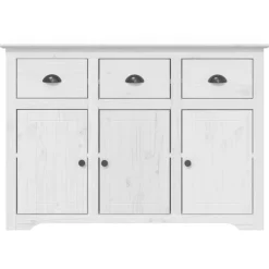 vidaXL Armarios Y Almacenamiento-Aparador BODO madera maciza de pino 115,5x44x80 cm