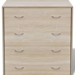 vidaXL Aparador con 4 cajones color 60x30,5x71 cm Roble Clearance