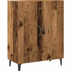 vidaXL Armarios Y Almacenamiento-Aparador con armario de pared madera antigua madera ingeniería
