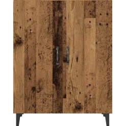 vidaXL Armarios Y Almacenamiento-Aparador con armario de pared madera antigua madera ingeniería