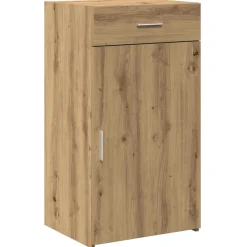 vidaXL Aparador con cajón Roble artesanal 50 x 42,5 x 93 cm Roble artisan Discount