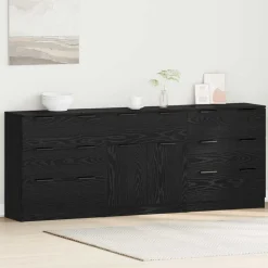 vidaXL Armarios Y Almacenamiento-Aparador con cajón 3 pcs 181 x 30 x 70 cm