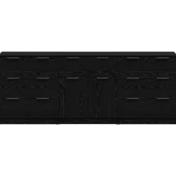 vidaXL Armarios Y Almacenamiento-Aparador con cajón 3 pcs 181 x 30 x 70 cm
