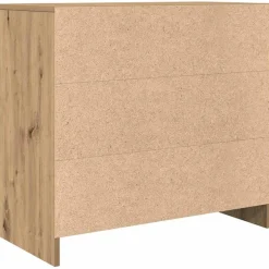 vidaXL Aparador con cajón roble artesanal 71x35x65cm madera ingeniería Roble artisan Sale