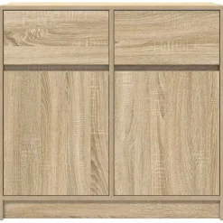 vidaXL Aparador con cajón 80x34x76 cm madera ingeniería Roble Sonoma Clearance