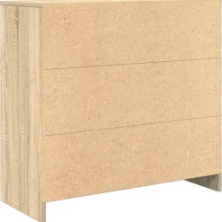 vidaXL Aparador con cajón 80x34x76 cm madera ingeniería Roble Sonoma Clearance