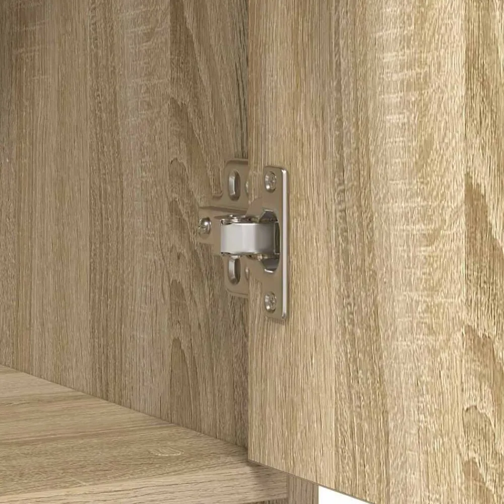 vidaXL Aparador con cajón 80x34x76 cm madera ingeniería Roble Sonoma Clearance