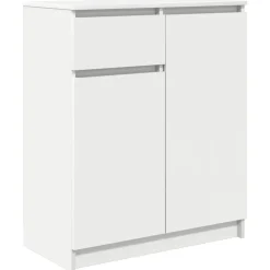 vidaXL Aparador con cajón 71x35x84 cm madera de ingeniería Blanco Online