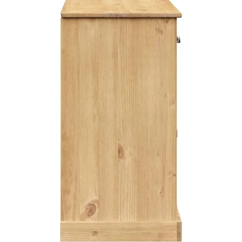 vidaXL Armarios Y Almacenamiento-Aparador con cajones VIGO madera maciza pino 113x40x75 cm