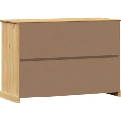 vidaXL Armarios Y Almacenamiento-Aparador con cajones VIGO madera maciza pino 113x40x75 cm