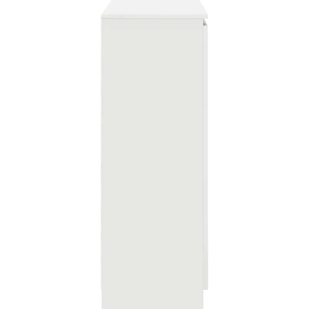 vidaXL Aparador con cajones 100,5x35x98,5 cm madera ingeniería Blanco Outlet
