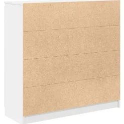 vidaXL Aparador con cajones 100,5x35x98,5 cm madera ingeniería Blanco Outlet