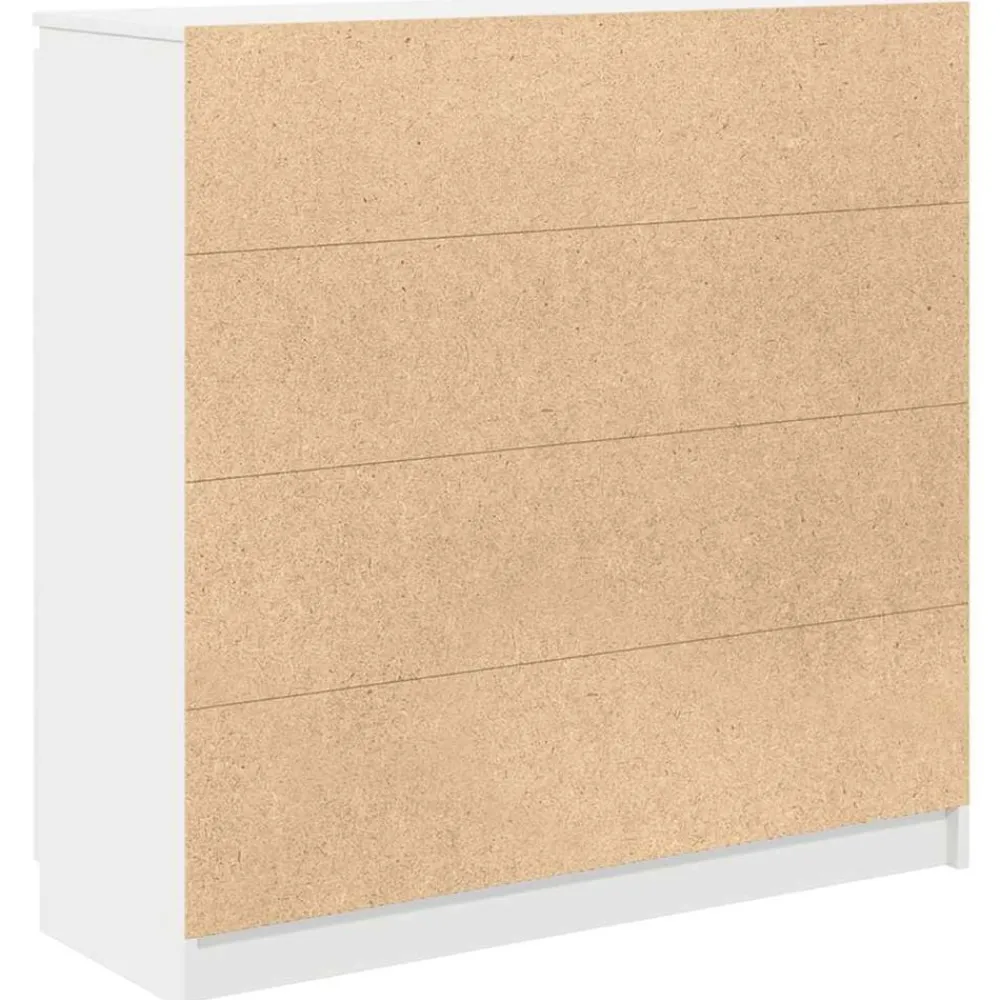 vidaXL Aparador con cajones 100,5x35x98,5 cm madera ingeniería Blanco Outlet