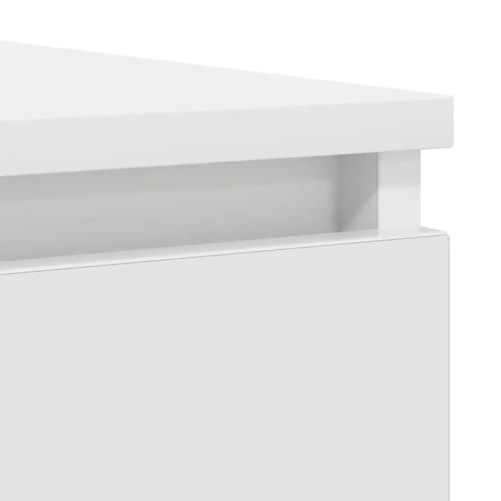 vidaXL Aparador con cajones 100,5x35x98,5 cm madera ingeniería Blanco Outlet