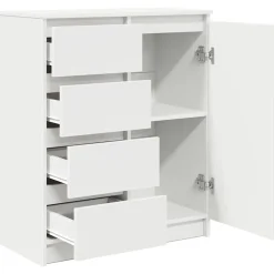vidaXL Aparador con cajones 71x35x84 cm madera de ingeniería Blanco Hot
