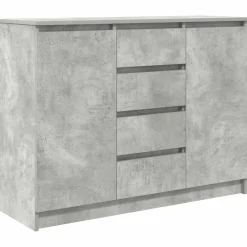 vidaXL Aparador con cajones gris hormigón 100,5x35x76 cm Gris hormigón Hot