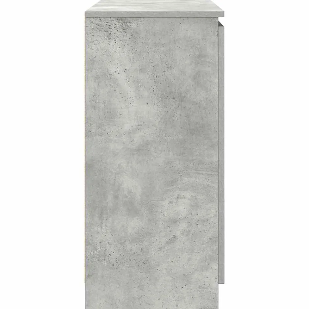 vidaXL Aparador con cajones gris hormigón 100,5x35x76 cm Gris hormigón Hot
