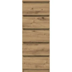 vidaXL Armarios Y Almacenamiento-Aparador con cajones roble artesanal 37,5x35x99 cm