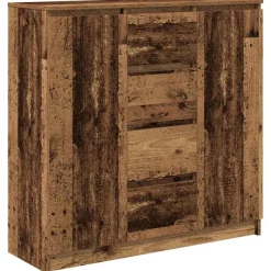 vidaXL Aparador con cajones madera vieja 100,5x35x98,5 cm Madera antigua Hot