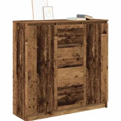 vidaXL Aparador con cajones madera vieja 100,5x35x98,5 cm Madera antigua Hot