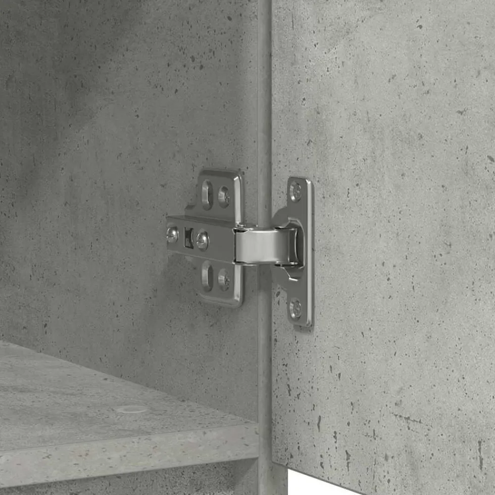 vidaXL Armarios Y Almacenamiento-Aparador con cajones gris hormigón 71x35x84cm madera ingeniería