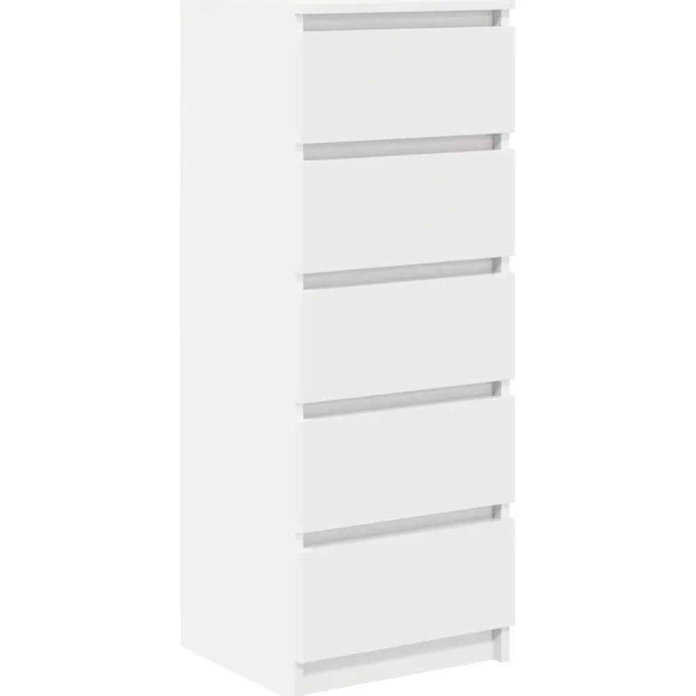 vidaXL Aparador con cajones 37,5x35x99 cm madera de ingeniería Blanco Hot