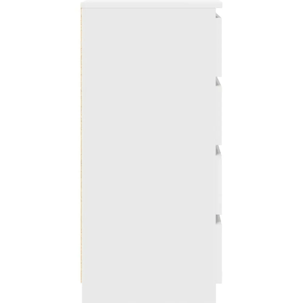 vidaXL Aparador con cajones 37,5x35x99 cm madera de ingeniería Blanco Hot