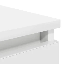 vidaXL Aparador con cajones 37,5x35x99 cm madera de ingeniería Blanco Hot