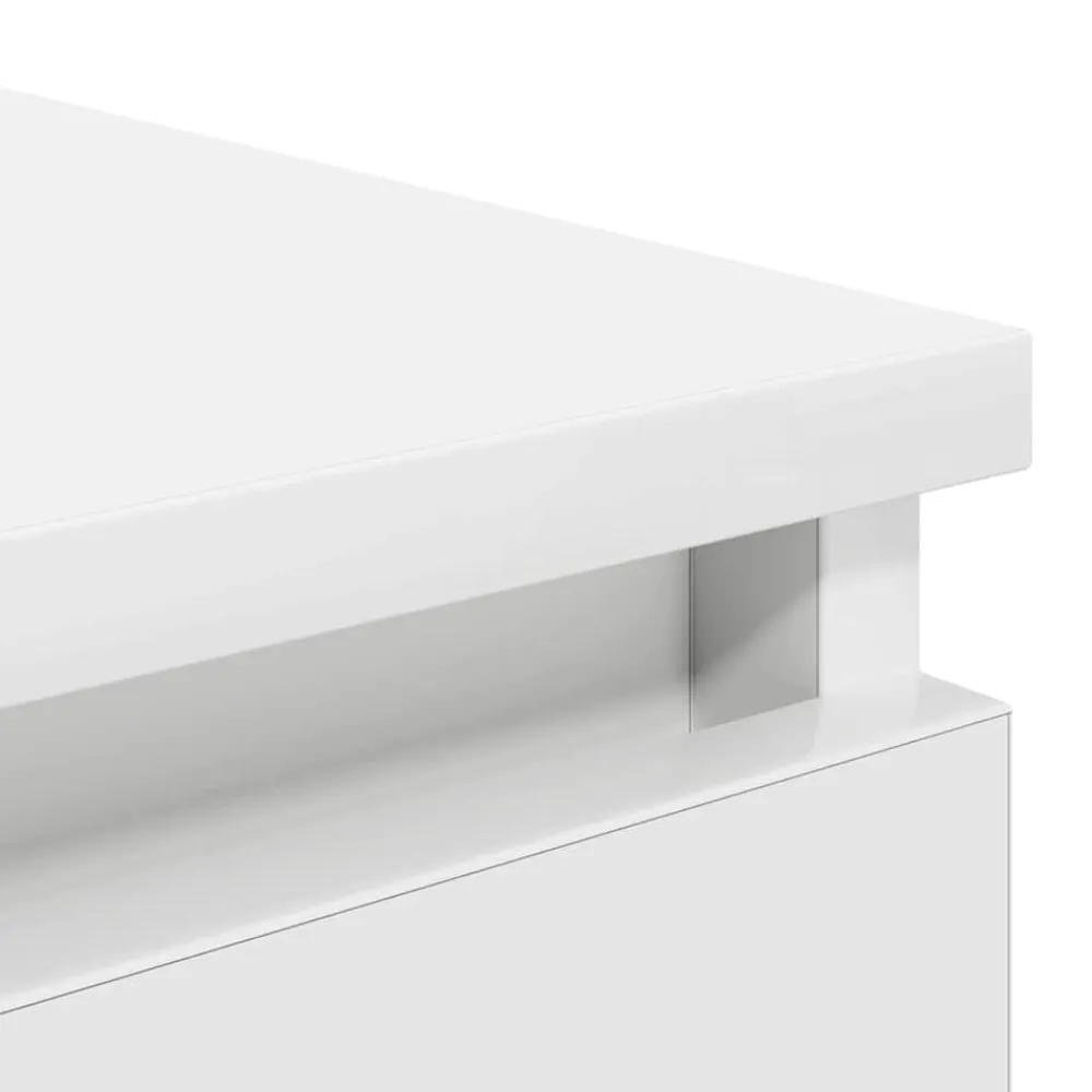 vidaXL Aparador con cajones 37,5x35x99 cm madera de ingeniería Blanco Hot