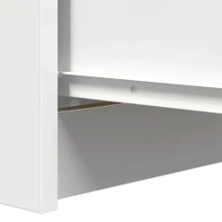 vidaXL Aparador con cajones 37,5x35x99 cm madera de ingeniería Blanco Hot
