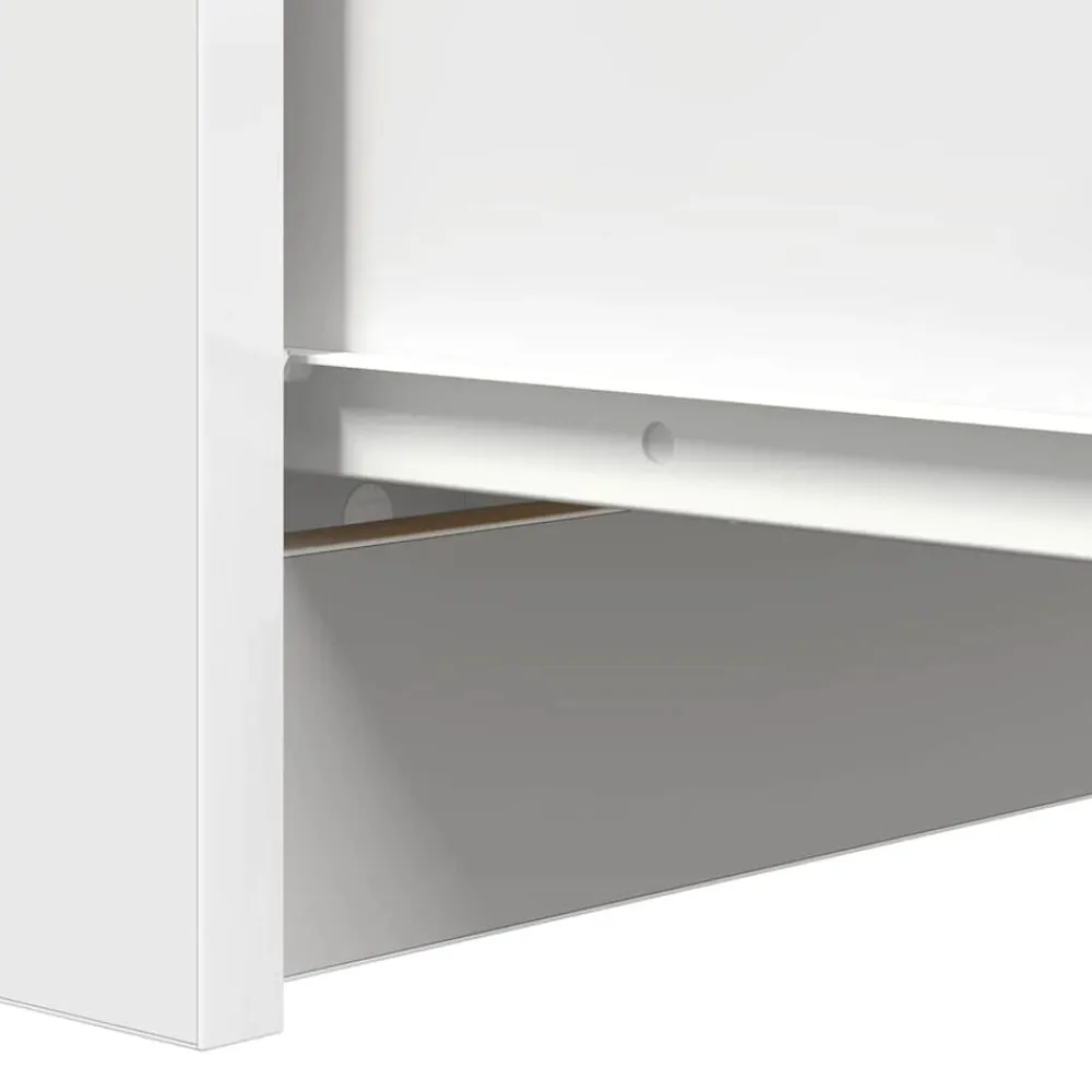 vidaXL Aparador con cajones 37,5x35x99 cm madera de ingeniería Blanco Hot