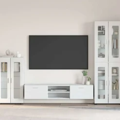 vidaXL Aparador con estante FLORIN 55,5 x 29 x 103 cm brillante Outlet
