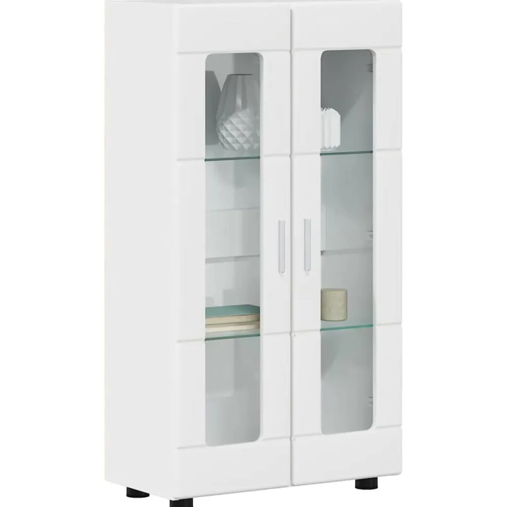 vidaXL Aparador con estante FLORIN 55,5 x 29 x 103 cm brillante Outlet
