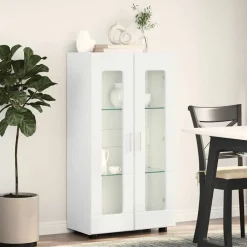 vidaXL Aparador con estante FLORIN 55,5 x 29 x 103 cm brillante Outlet