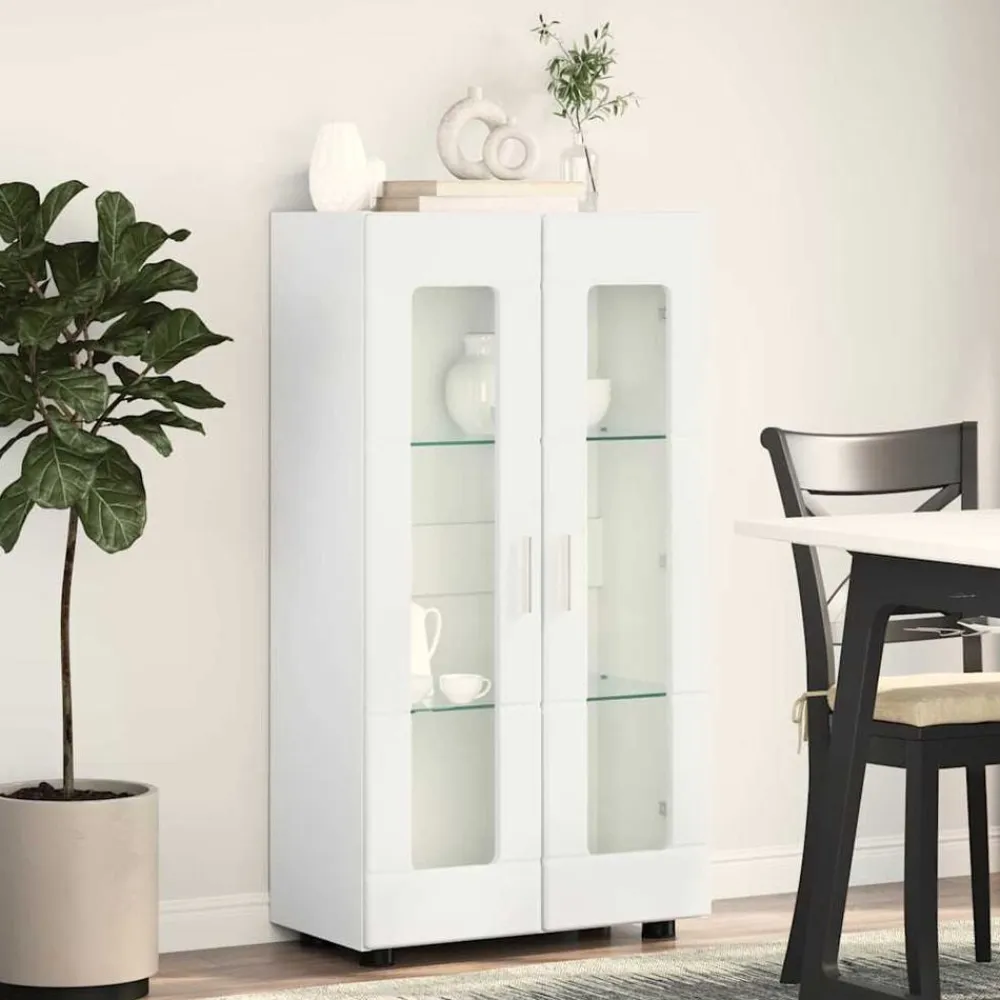 vidaXL Aparador con estante FLORIN 55,5 x 29 x 103 cm brillante Outlet