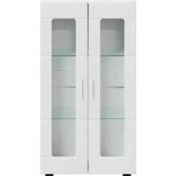 vidaXL Aparador con estante FLORIN 55,5 x 29 x 103 cm brillante Outlet