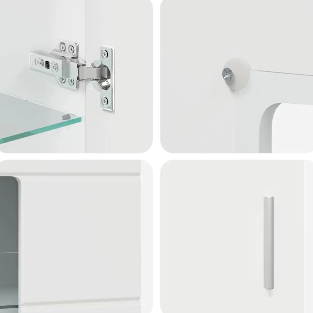 vidaXL Aparador con estante FLORIN 55,5 x 29 x 103 cm brillante Outlet