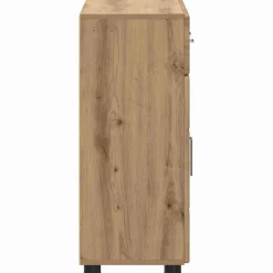 vidaXL Aparador con estante FLORIN Roble artesanal 88,5 x 30,5 x 73 cm Roble artisan New