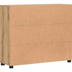 vidaXL Aparador con estante FLORIN Roble artesanal 88,5 x 30,5 x 73 cm Roble artisan New