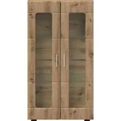 vidaXL Conjuntos De Muebles-Aparador con estante FLORIN Roble artesanal 55,5 x 29 x 103 cm